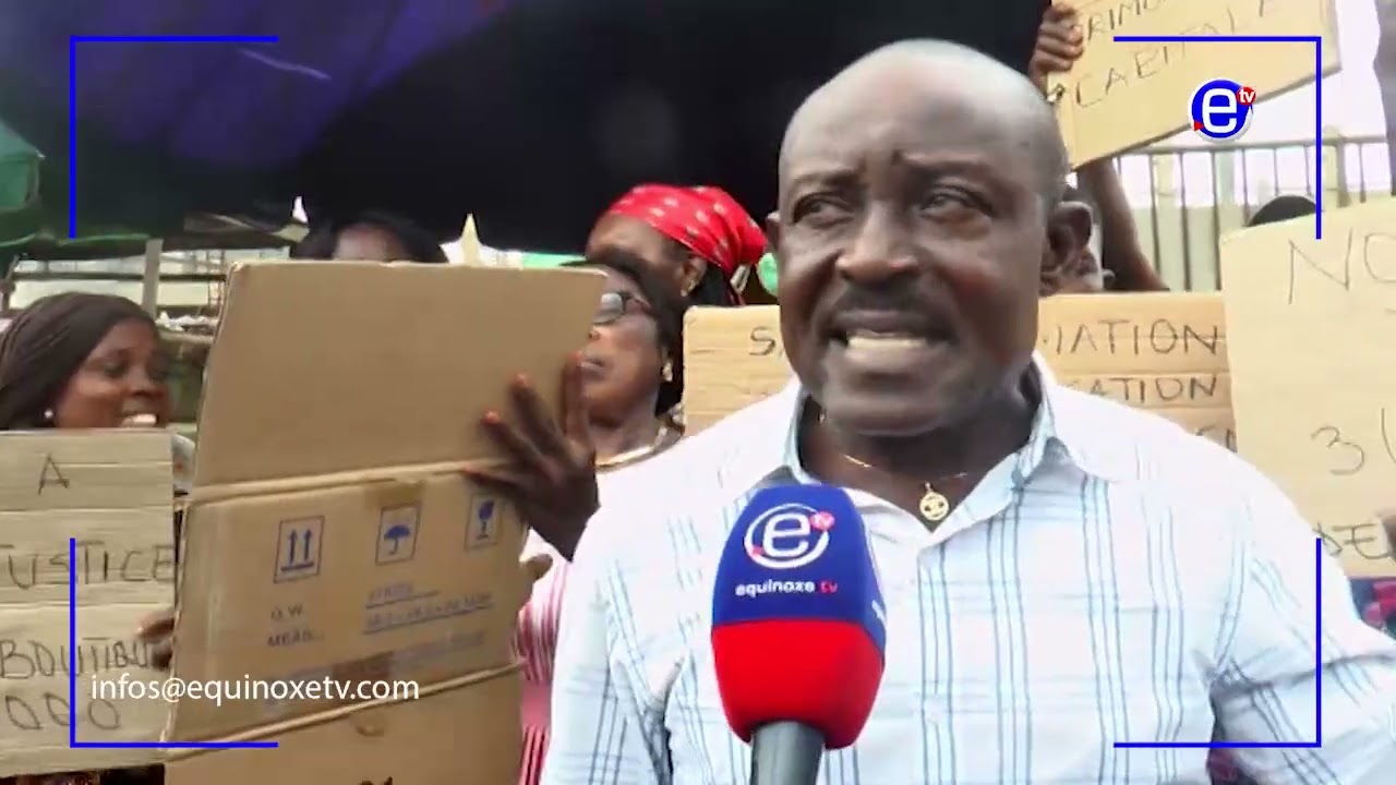 MARCHÉ DE LA GARE À DOUALA: LES EX - DÉGUERPIS EN COLÈRE - EQUINOXE TV