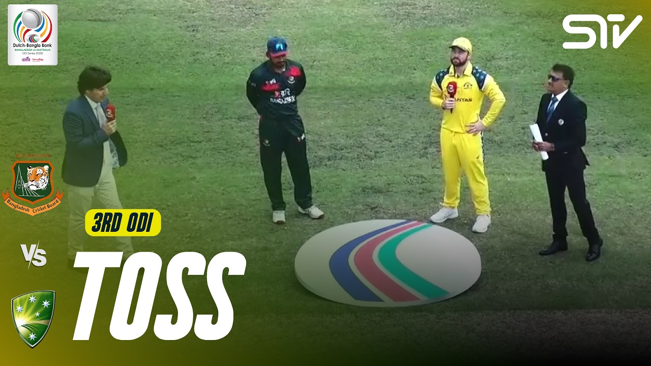 Toss | Bangladesh vs Australia | Match 03 | ODI Series 2026 | M9K1K