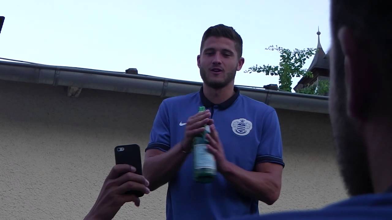 QPR SQUAD'S SINGING INITIATION
