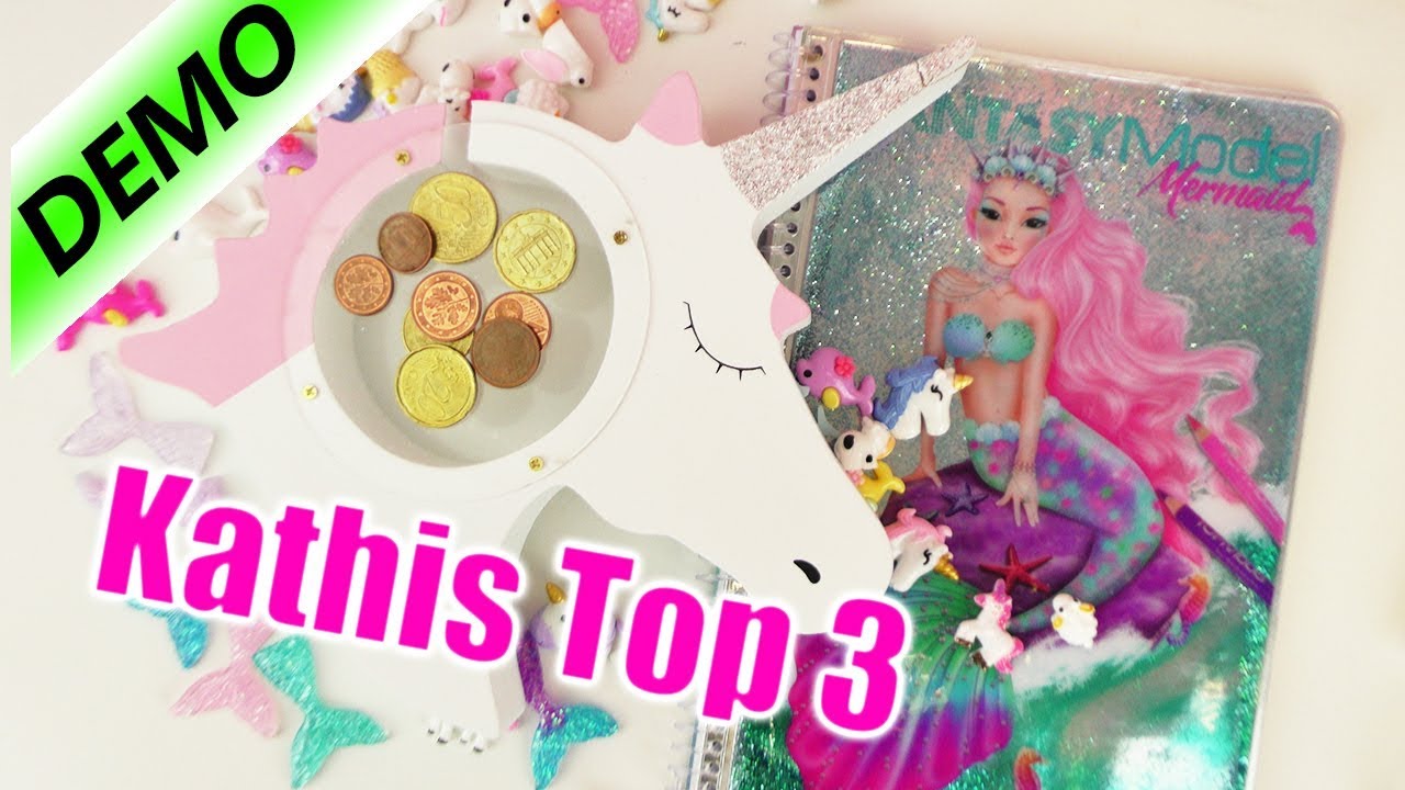 MERMAID🧜&zwj;♀️ UNICORN 🦄 Top 3 | Meerjungfrau Topmodel Malbuch, Einhorn Spardose, DIY Cabochons | Fun