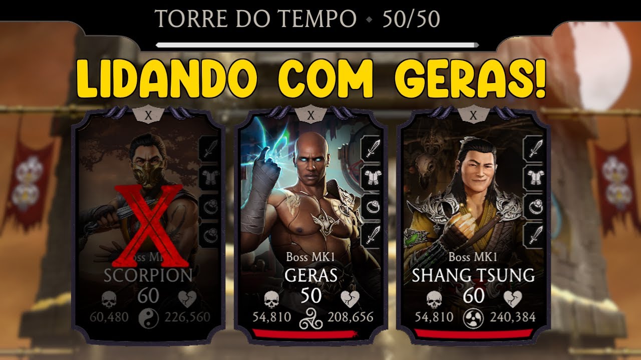 Como parar a cura infinita do Geras | Torre do Tempo Chefe 50 final Dicas e estratégias | MK Mobile