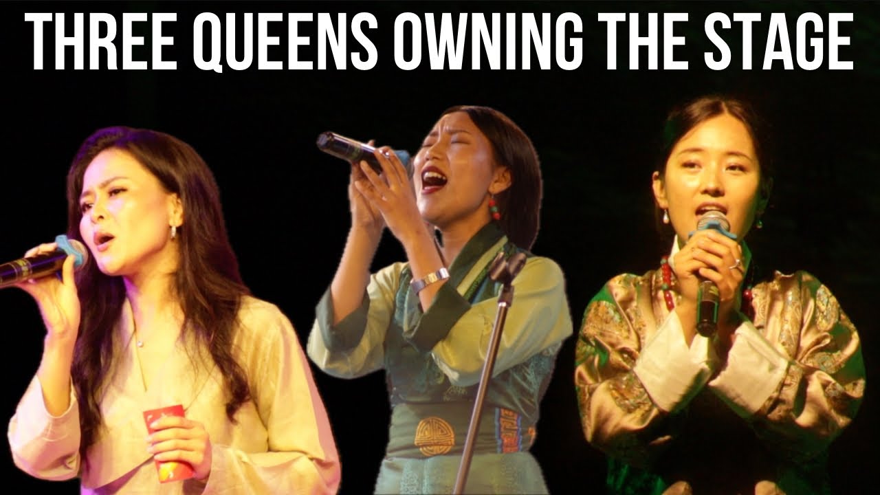 THREE TIPA LHAMOS PERFORMING : Tibetan song | Nepali song | Bhutan song 🎵 | Tibetan Vlogger 