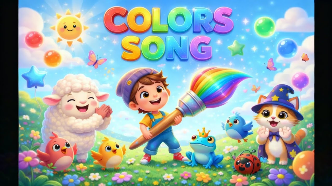 LittleCocoBee | Color Song🌈🎶 |Learn Colors for Kids #short #shortsfeed #shorts #nurseryrhymes #kids