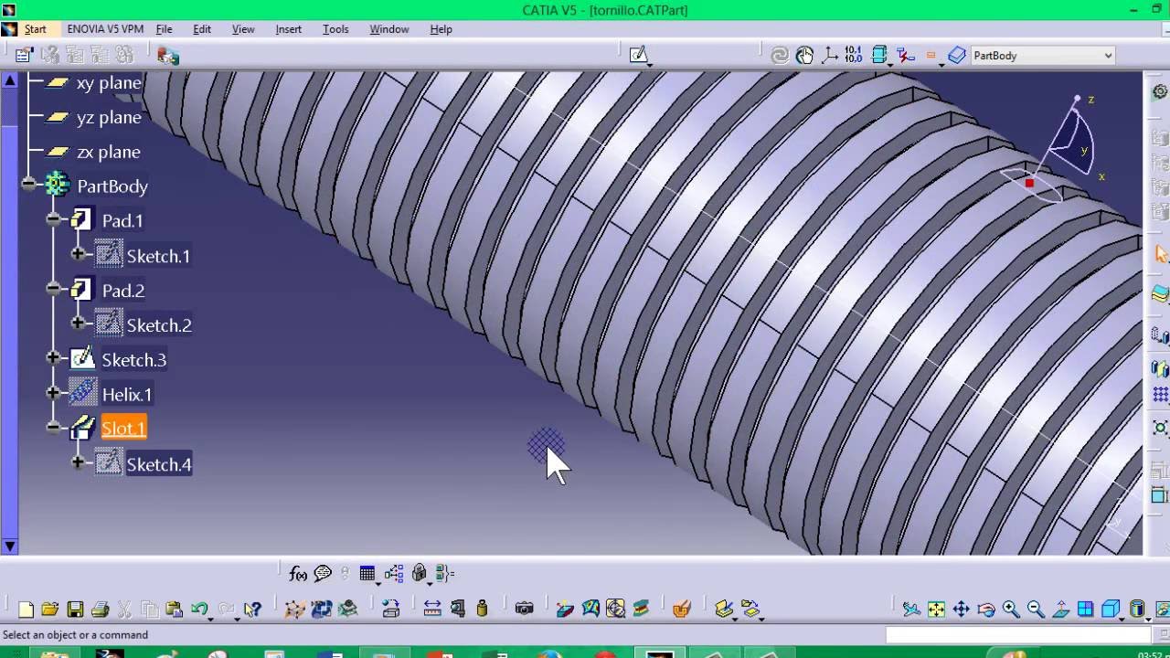 Como hacer rosca externa en CATIA V5