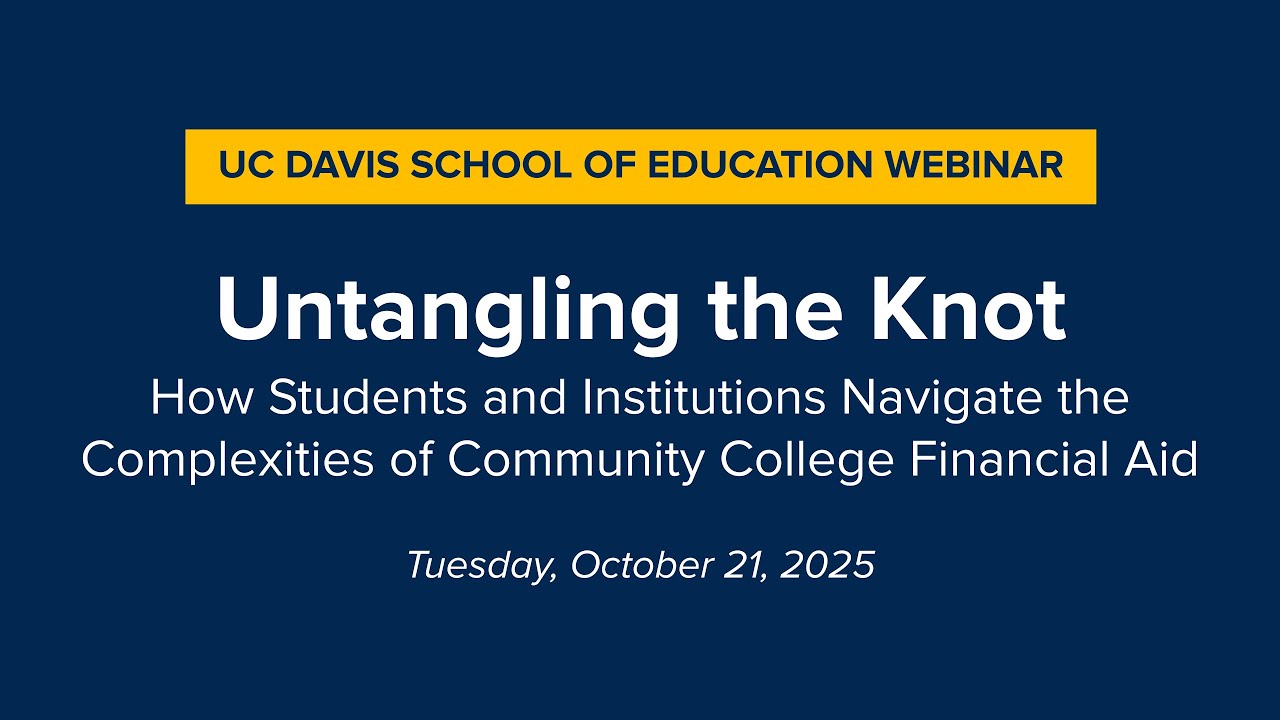 How Students and Institutions Navigate Community College Financial Aid