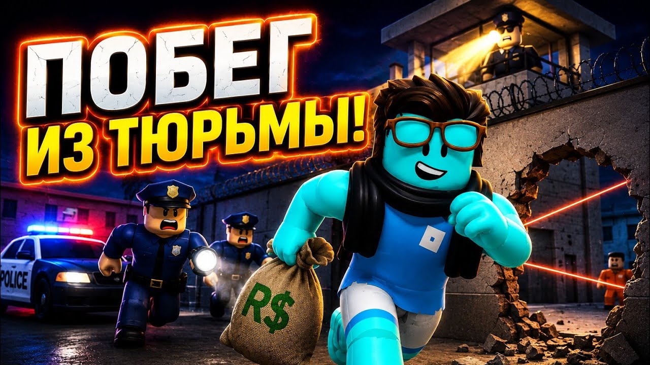 Побег из тюрьмы /без донатов без читов (ЛЁНЯGG) #роблокс #побег 