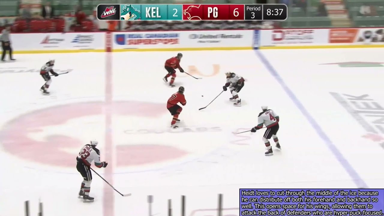 Riley Heidt - Puck Moving and Transition Game - 2023 NHL Draft