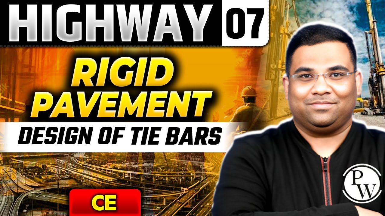 Highway 07 | Rigid Pavement - Design of Tie Bars | Civil Engineering | GATE 2025 Series
