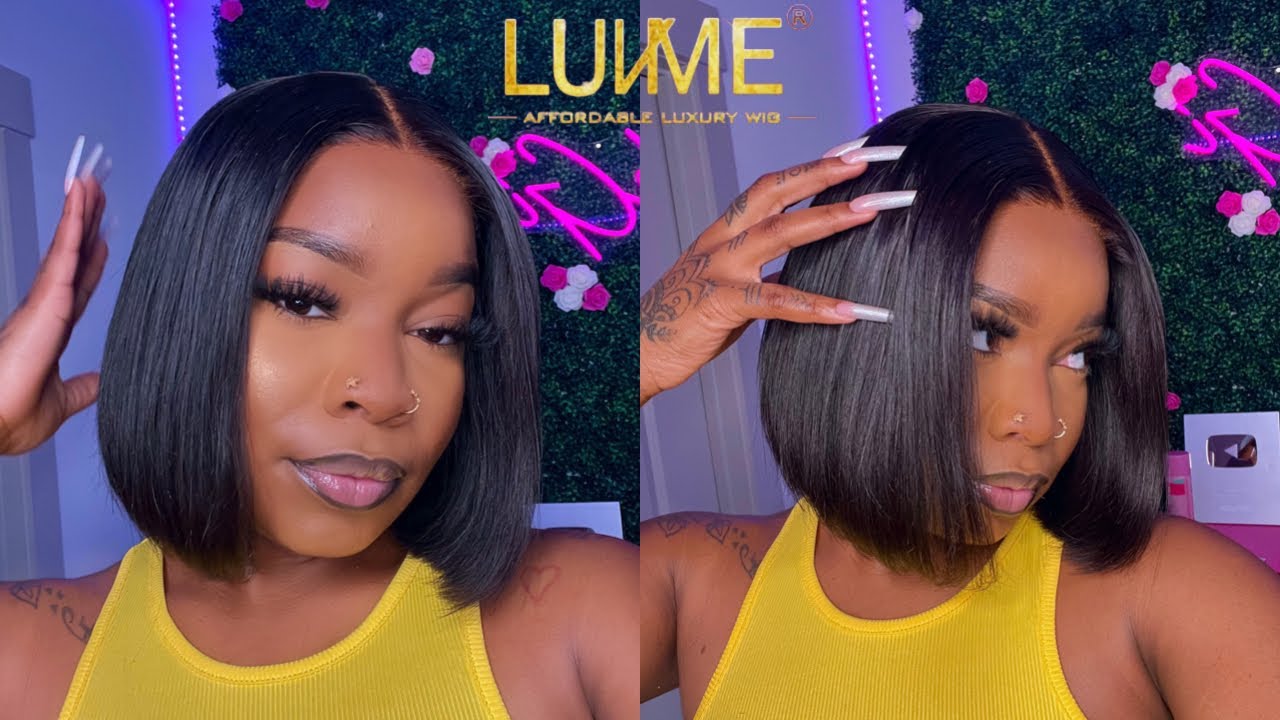 AFFORDABLE DETAILED GLUELESS 4x4 10 INCH BOB INSTALL * IN REAL TIME * LUVME HAIR 💗