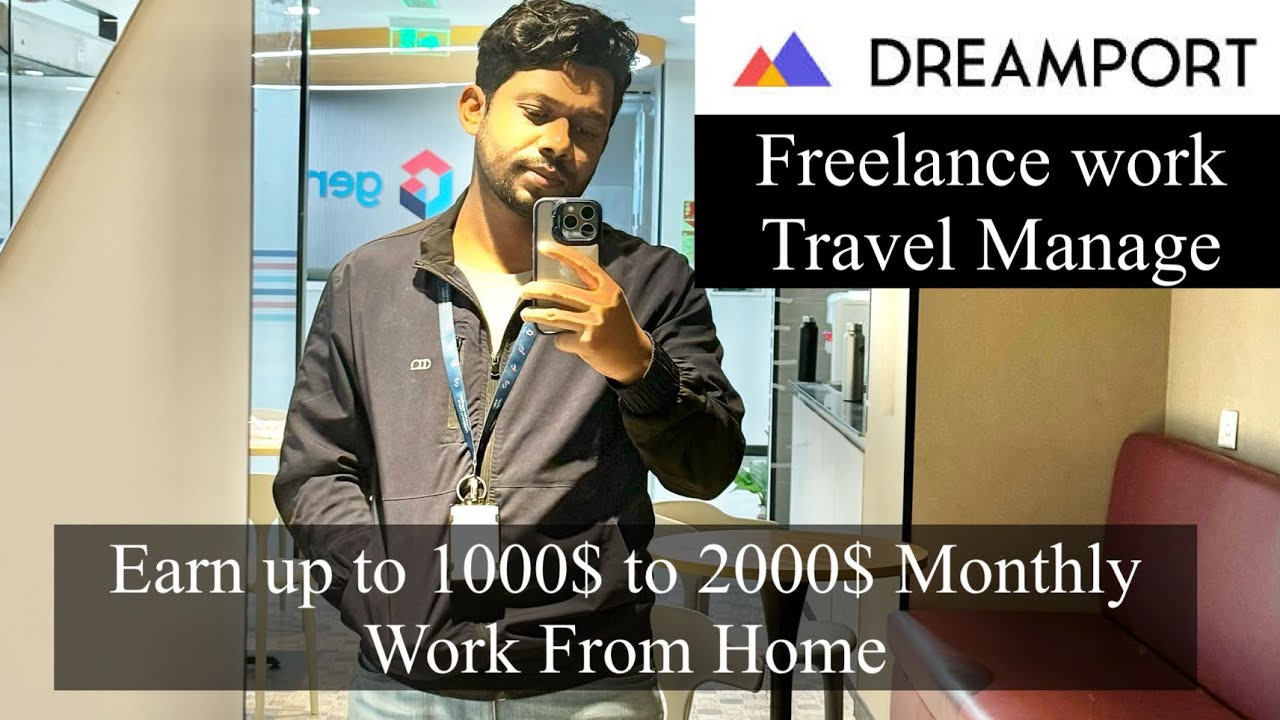 Работа фрилансером в Dreamport || Работа из дома || Зарабатывайте от 1000 до 2000 долларов в месяц