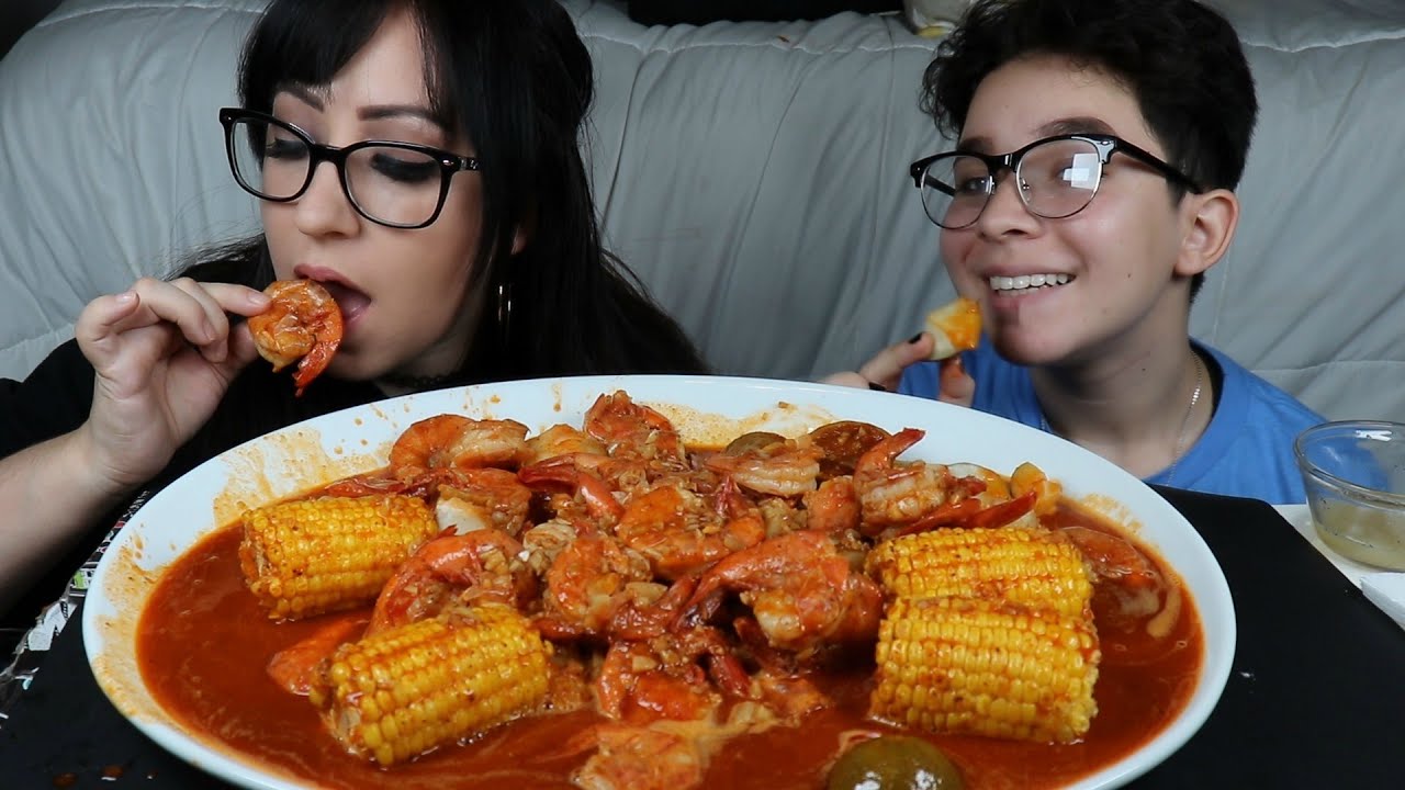 SUPER SPICY SHRIMP BOIL MUKBANG | EATING SHOW