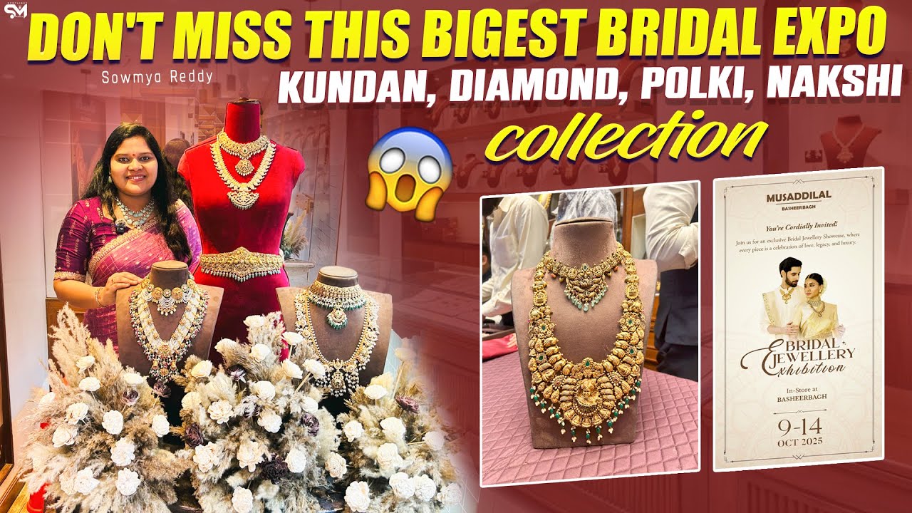 SHOCKING Bridal Jewellery HAUL! 💍 Kundan, Polki, Diamond Designs at Musaddilal basheerbagh expo