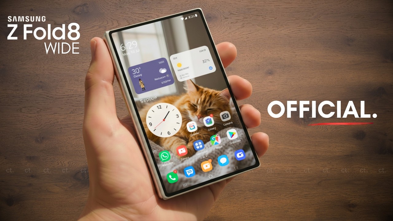 Samsung Galaxy Z Fold 8 Wide &mdash; первый официальный взгляд