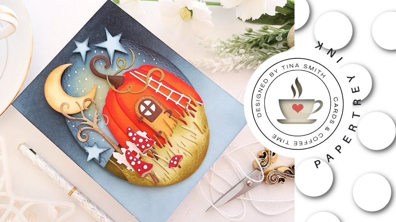Papertrey Ink | Pumpkin House | Pumpkin Scene Card