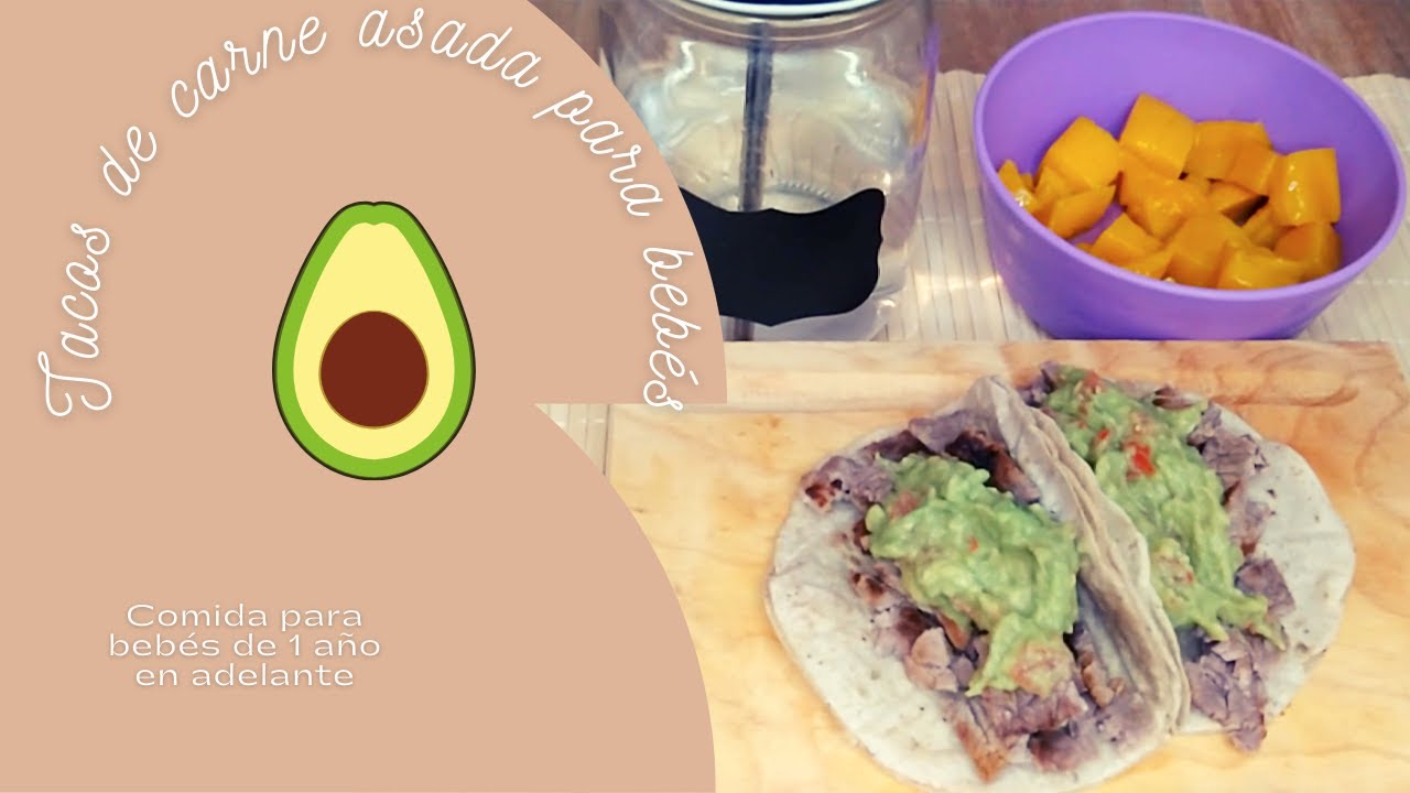 Taquitos de carne asada para bebés | Comida para bebés fácil y rápida  ✅ |