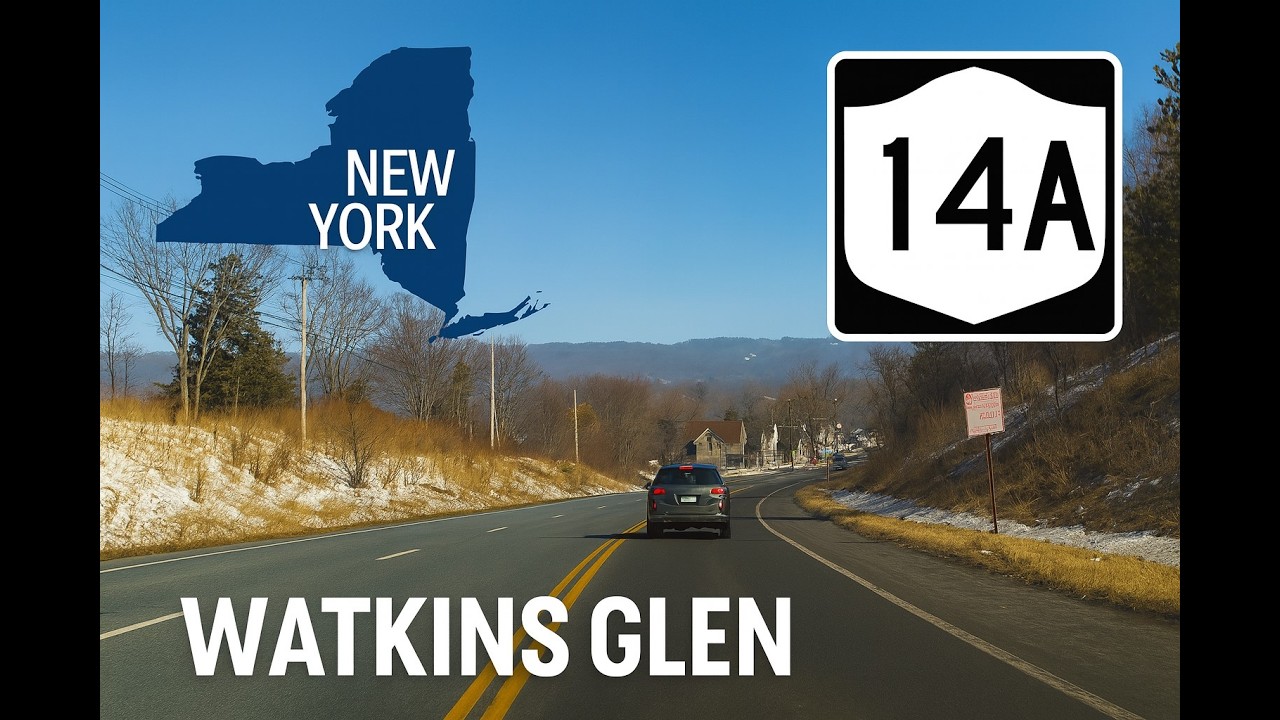 🛣️ Peaceful 4K Road Trip | Route 14A Through Finger Lakes Farmland 🌿