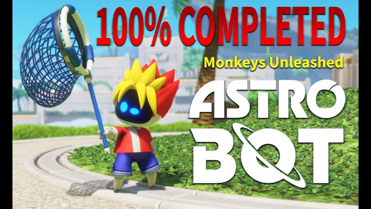 Astro Bot | Monkeys Unleashed (Мавпи на волі) - 100% Walkthrough - All Bots & Secrets
