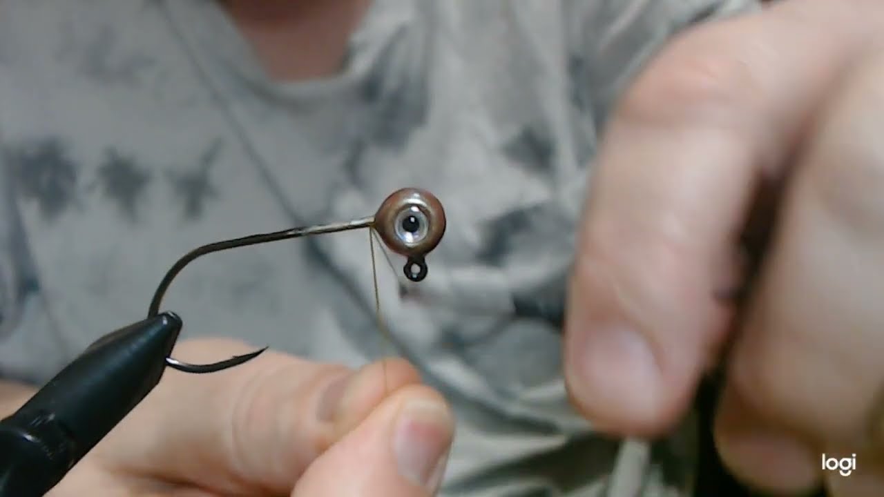River Smallie Minnow Jig - Olive Brown Minnow