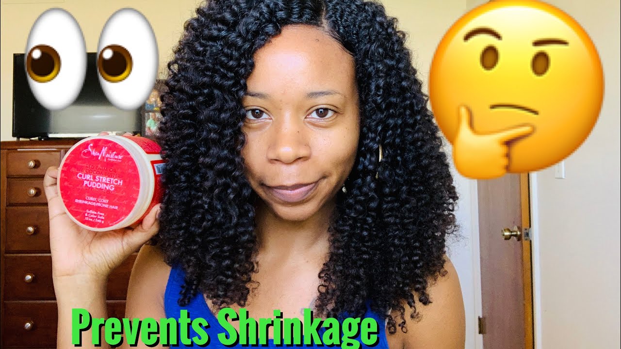Bomb Twistout with Shea Moisture Curl Stretch Pudding | Does it really Prevent Shrinkage?