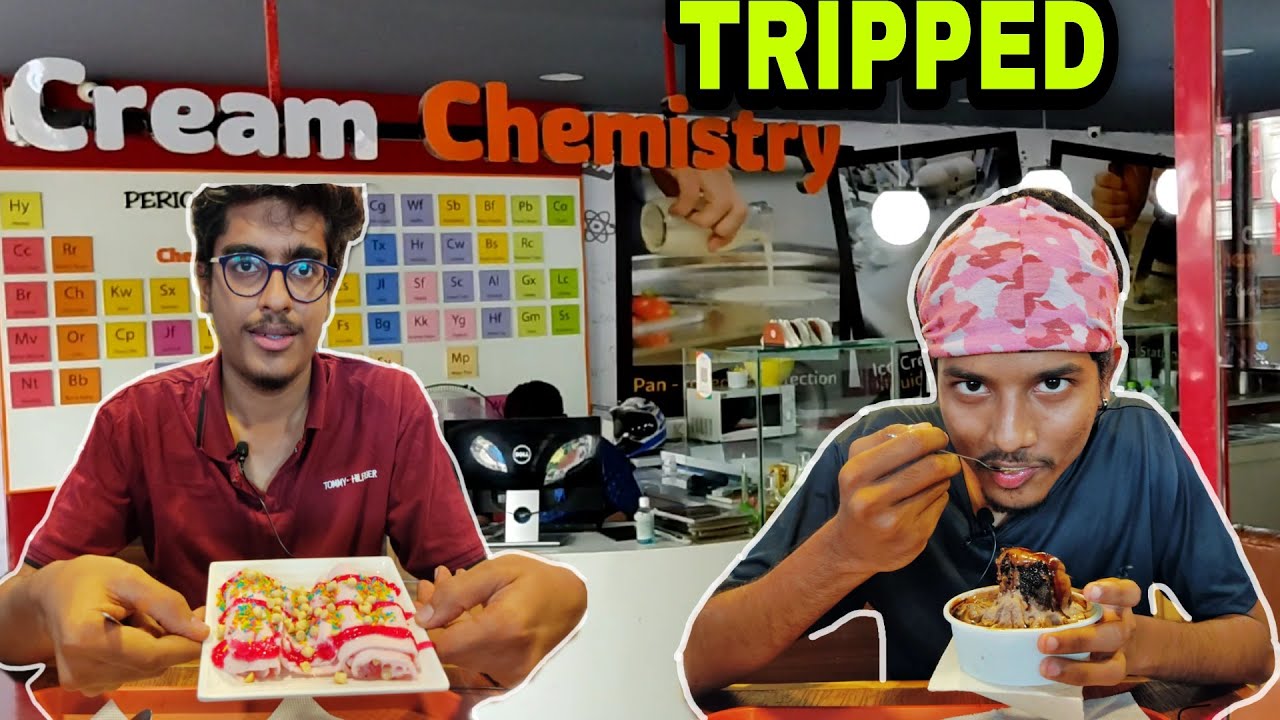 TRIPPED OUT At CREAM CHEMISTRY ! UNIQUE ICE CREAM Dishes | crazy smoking by FOODGINEERS