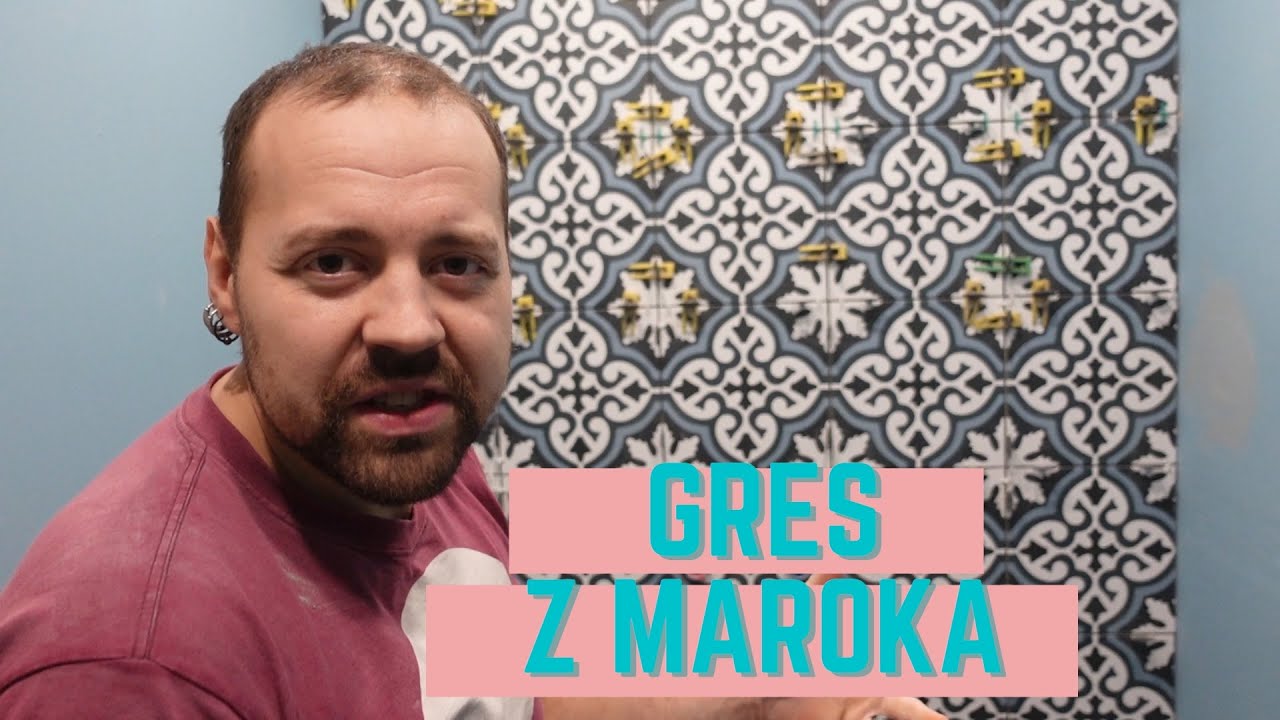 Jak ułożyliśmy gres w stylu marokańskim w łazience ? Remont mieszkania w bloku