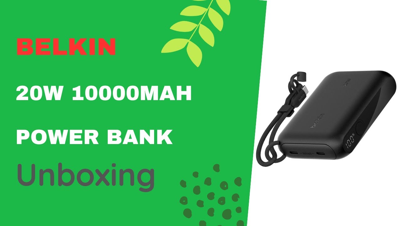 Belkin 20W 10000mAh Power Bank - Unboxing
