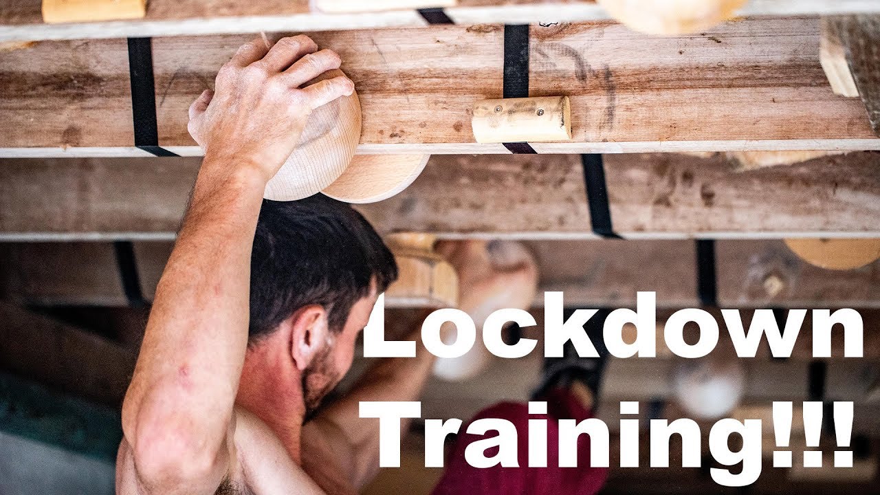 LOCKDOWN!!! Home climbing gym build and roof training 💪