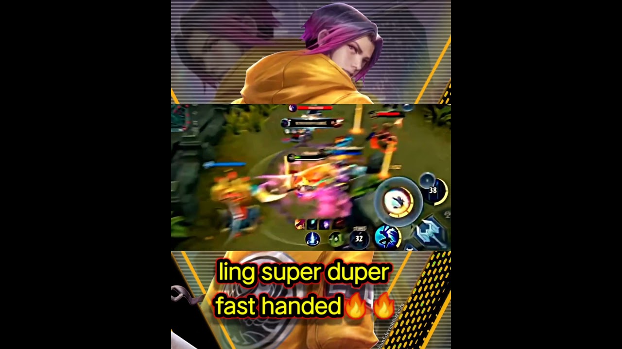 ling super duper fast handed montage#shorts#viral#trending#mlbb#mlbb ling gameplay