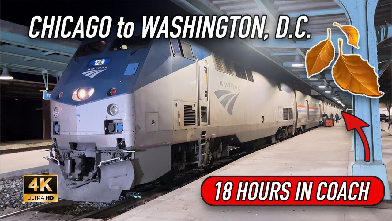 🍂 18 hours in coach to see amazing fall foliage! - Amtrak's Capitol Limited