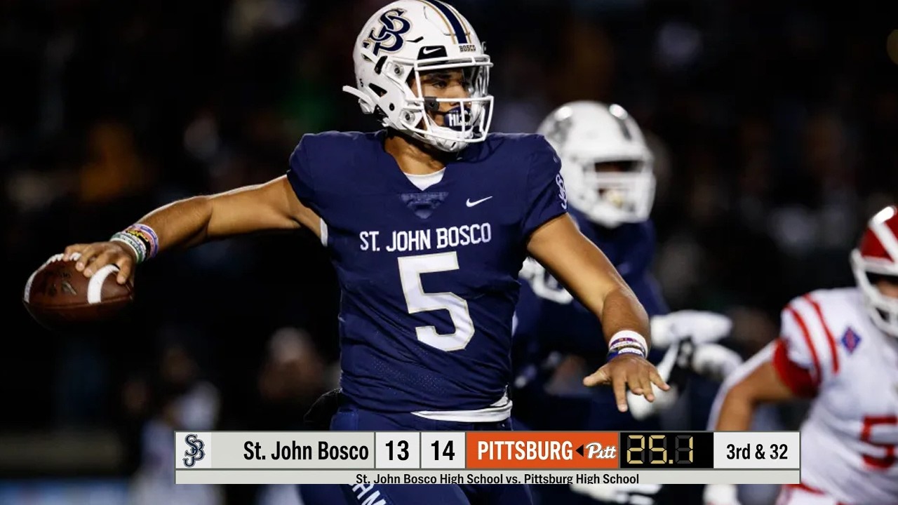 ST. JOHN BOSCO vs PITTSBURG 🔥 THE ULTIMATE HIGH SCHOOL FOOTBALL SHOWDOWN