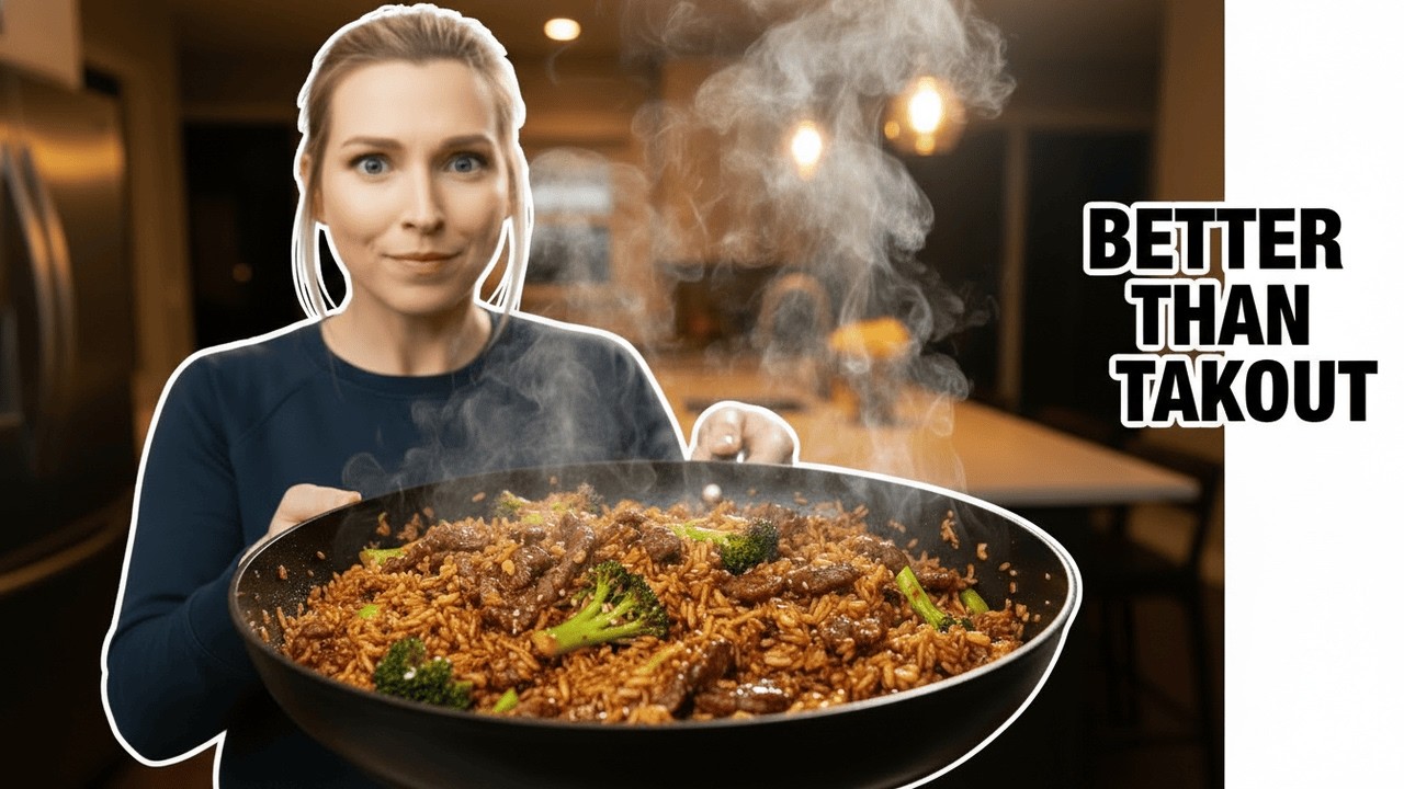 Better Than Takeout Beef & Broccoli Fried Rice | Easy Restaurant Style Recipe