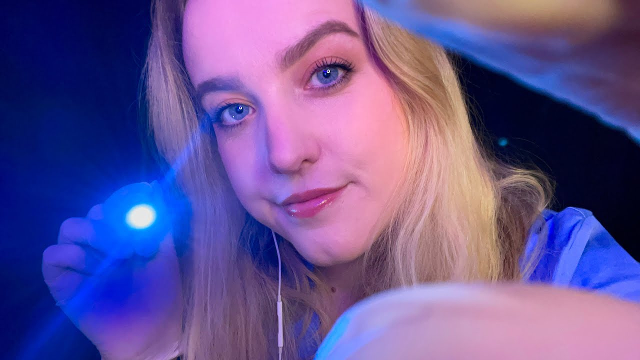 ASMR | There’s something in your eyes 👀 [Light Triggers & Eye Exam]