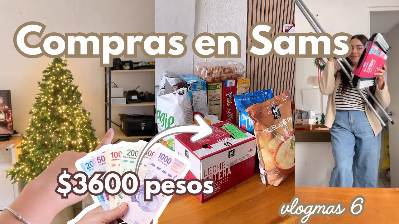 COMPRAS en Sams Club 😱 NO PENSÁBAMOS GASTAR TANTO Vlogmas 6