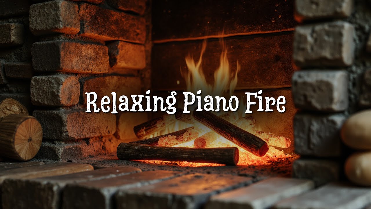 8 Hours of Peaceful Piano | Beautiful Cozy Fireplace Relaxing Piano Music for Work and Study
