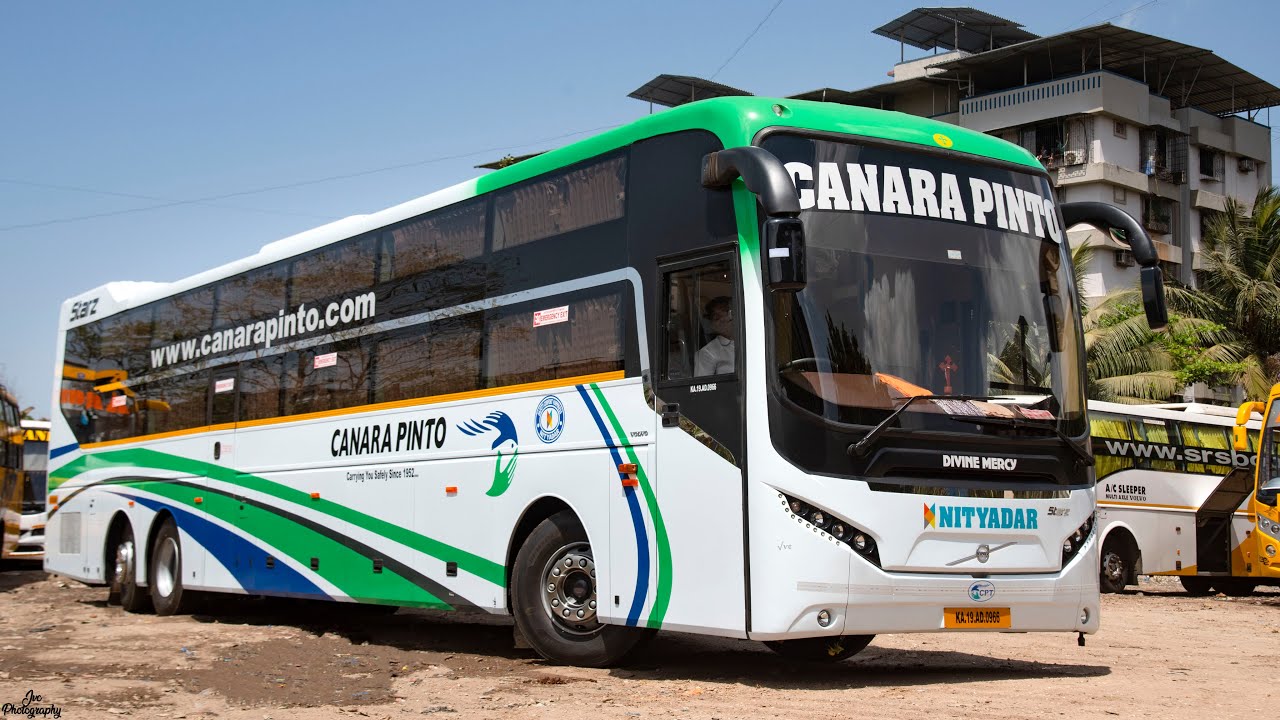 First Day of service! Brand New Canara Pinto's MG Volvo B11R Starz in Mumbai! Interiors too!!