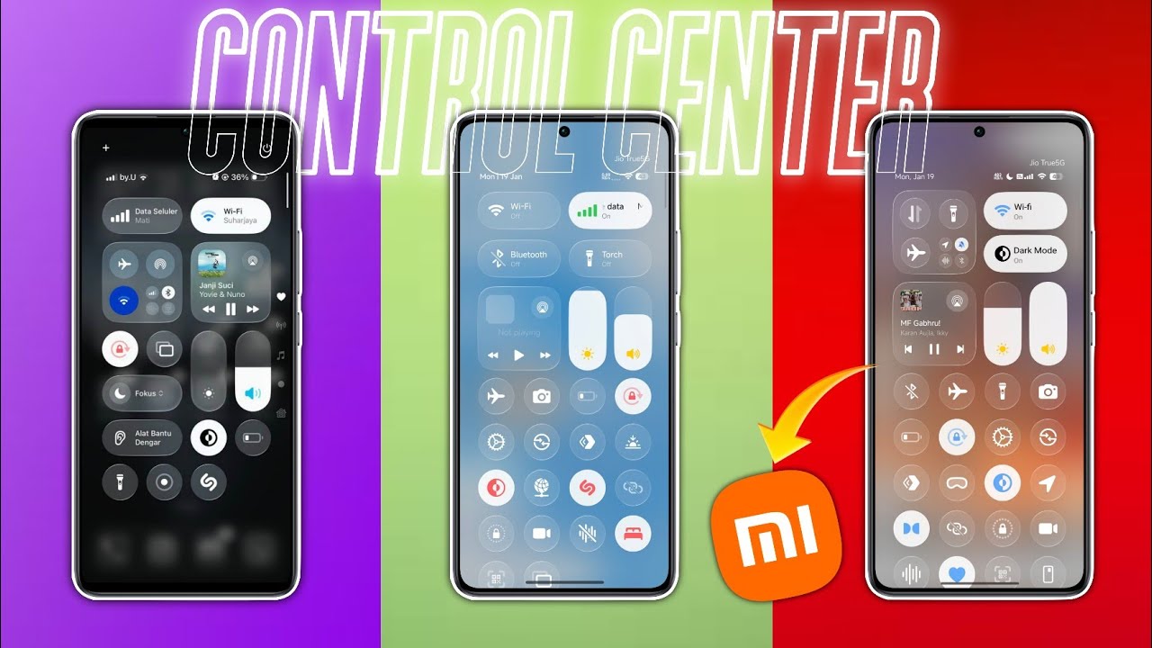 Apple Control Center On Xaiomi HyperOS || Unlock Different Versions Control Center Xaiomi HyperOS 🔓