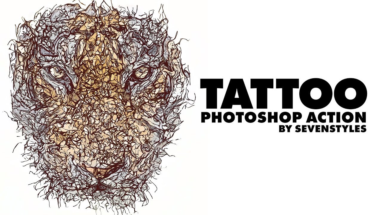 Tattoo Photoshop Effect Tutorial | Automatically create stylish artwork