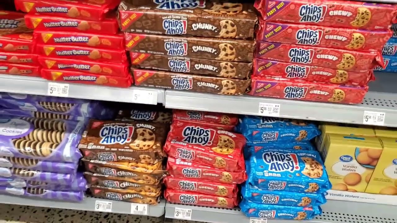 ASMR! WALKTROUGH SHOPPING: COOKIES AISLE @Walmart #amazing #asmr #shopping #snacks 