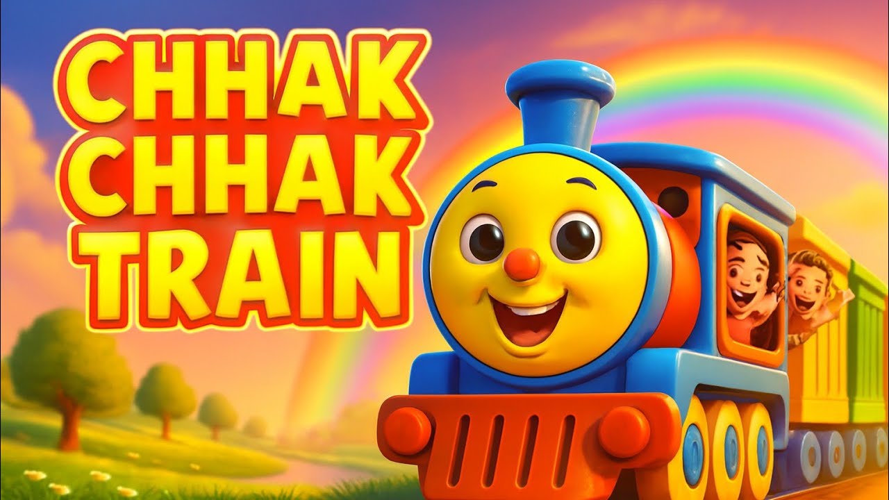 🚂 Chhak Chhak Train | Fun Train Rhyme for Kids | 3D Animated Cartoon