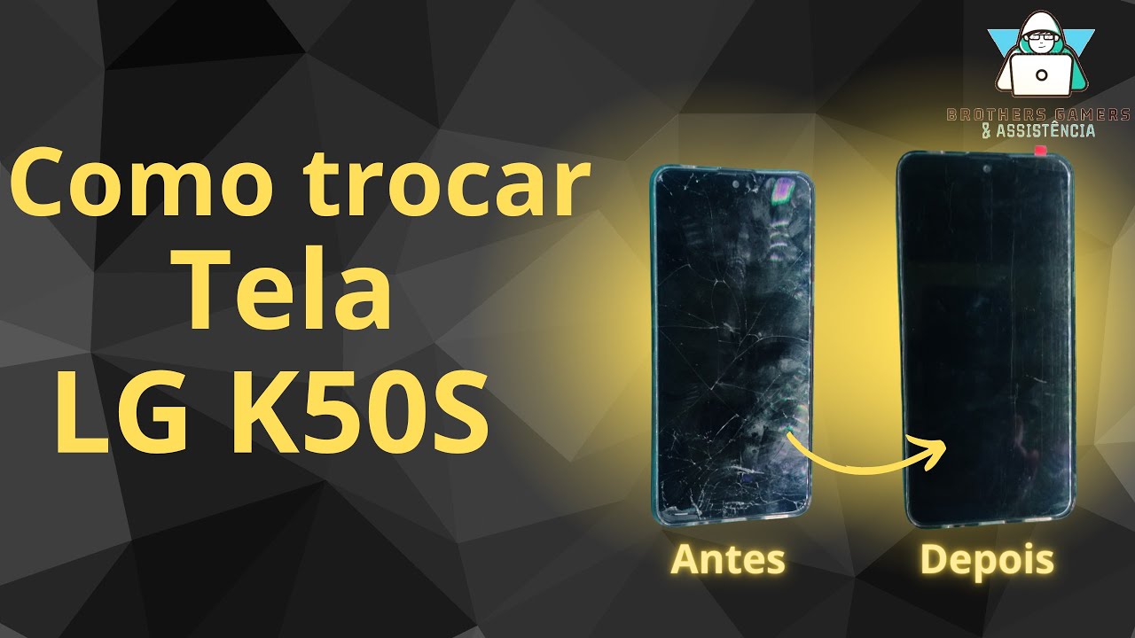 Como trocar tela LG K50S.