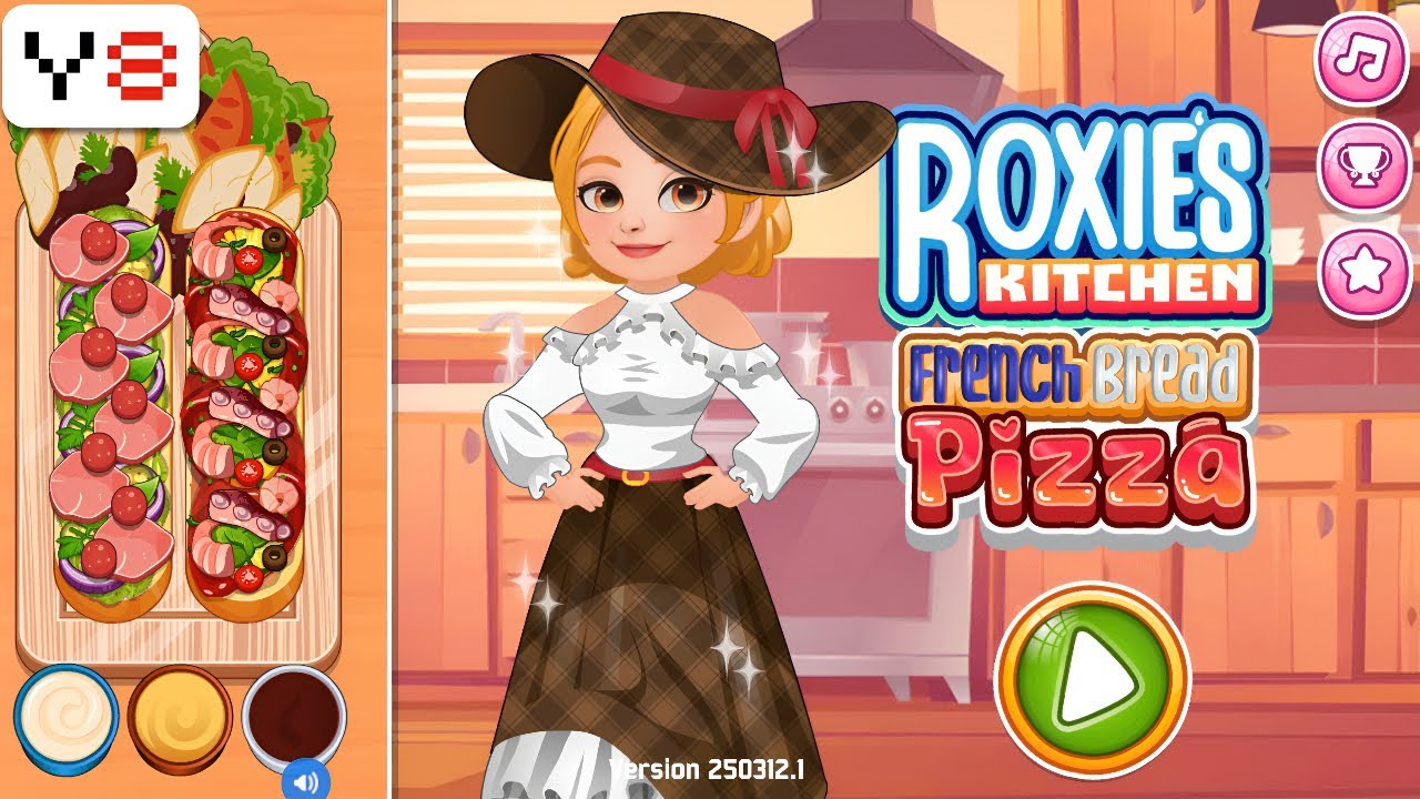 Roxie's Kitchen: French Bread Pizza Game Walkthrough Review 
