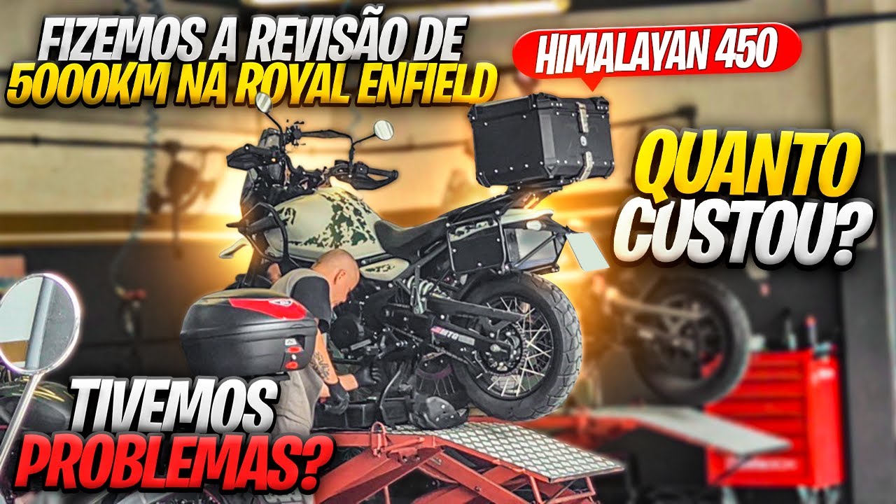 FIZEMOS A REVISÃO DE 5000KM NA ROYAL ENFIELD HIMALAYAN 450 - QUANTO CUSTOU? TIVE PROBLEMAS?