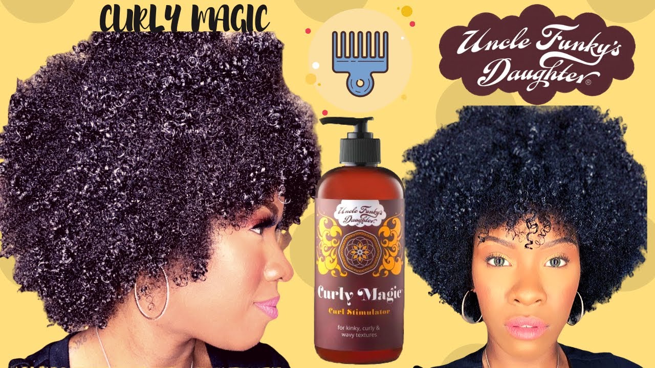 Uncle Funky's Daughter 'Curly Magic' Stimulator on Kinky 4c Hair