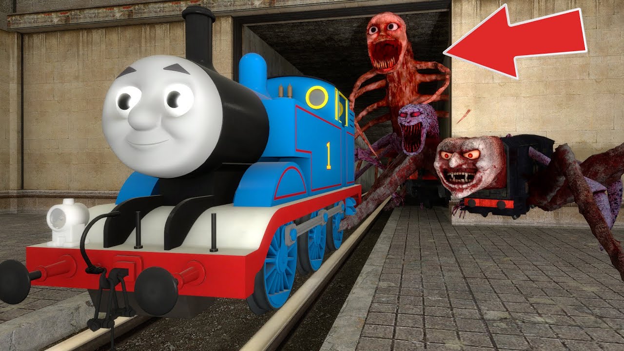 Building A Thomas Train Chased By Cursed Train in Garry's Mod