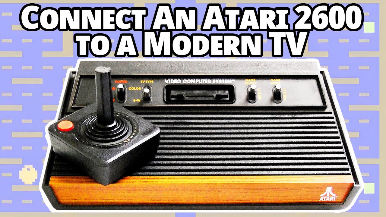 Подключите Atari 2600 к любому телевизору за считанные секунды — старому, современному или 4K-тел...
