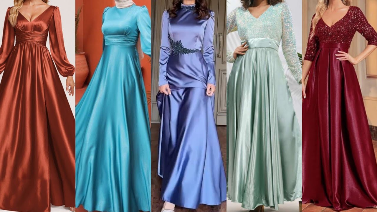 Plane silk satin fabric se banaye dress designs ideas/❤ bahut hi trendy and stylish dresses
