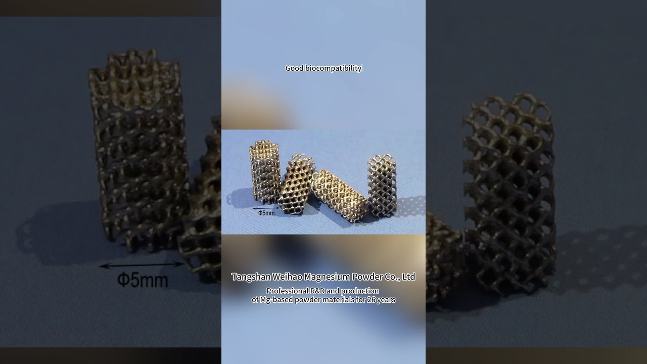 application of atomized magnesium powder In implants and bone fixation structures