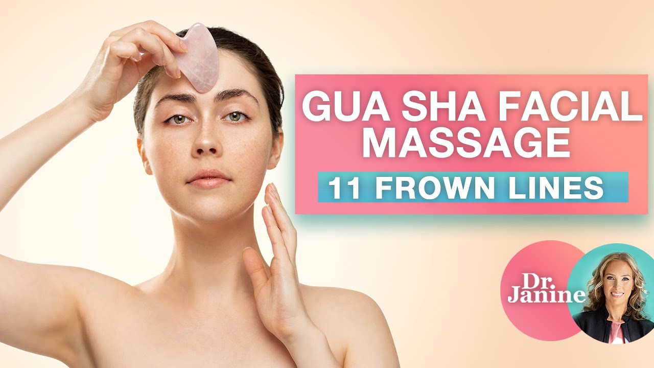 Gua Sha Facial Massage for 11 Frown Lines | Dr. J9 Live