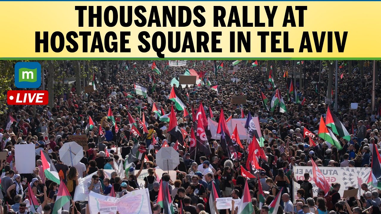LIVE: Thousands of Israelis, hostages’ families, gather at Hostage Square for Saturday night rally