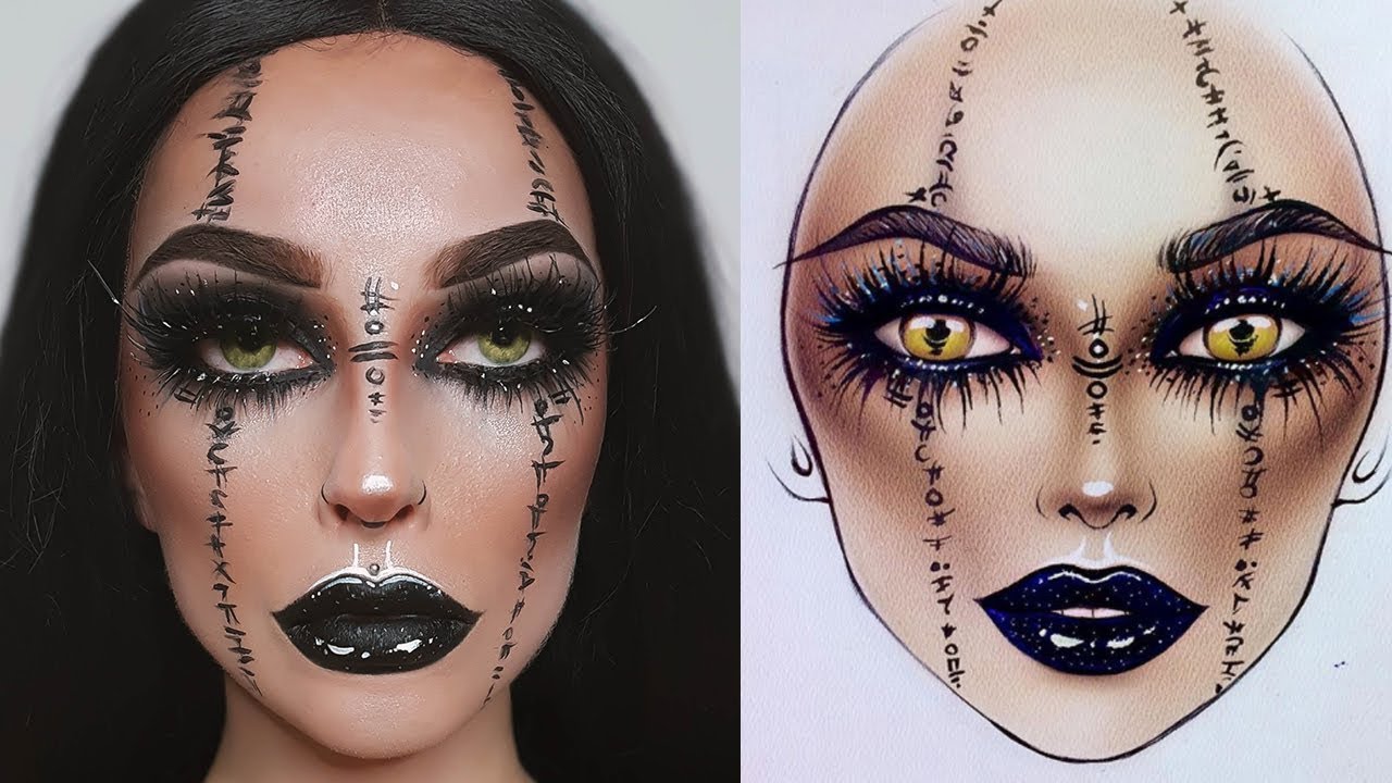 MROCZNY MAGICZNY MAKIJAŻ NA HALLOWEEN